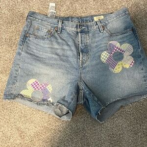 Women’s Levi’s 501 patchwork shorts size 16w